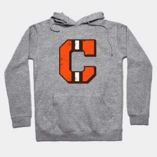 Cleveland C, vintage - white 2 Hoodie